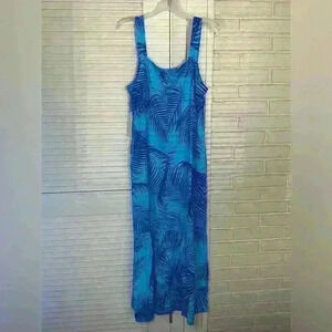 Liz Claiborne Linen CALYPSO PALMS Tank Dress Size Small
